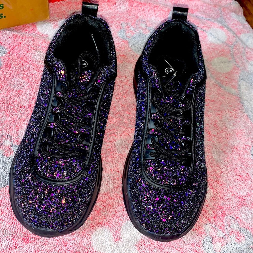 Air Underground glitter shoes